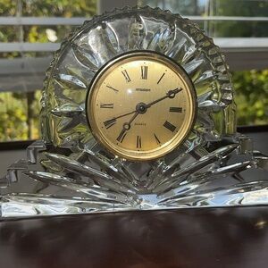 Staiger Quartz Crystal Mantel Clock beautiful but not currently working.